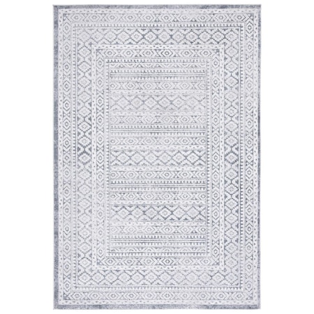 Safavieh 5 ft.-3 in. x 7 ft.-6 in. Toscana Rectangle Power Loomed Rug Grey & Ivory TOS658F-5